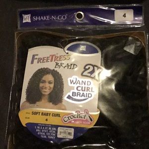 Freetress Braid 2X wand curl braid shake n go soft baby curl